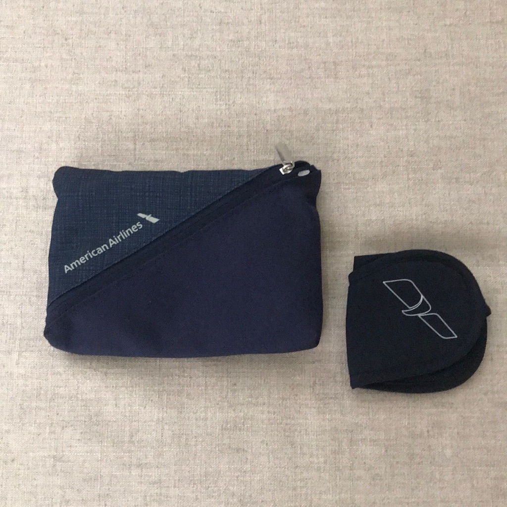 Brand New American Aa Travel Set Of Makeup Bag  Eye Mask